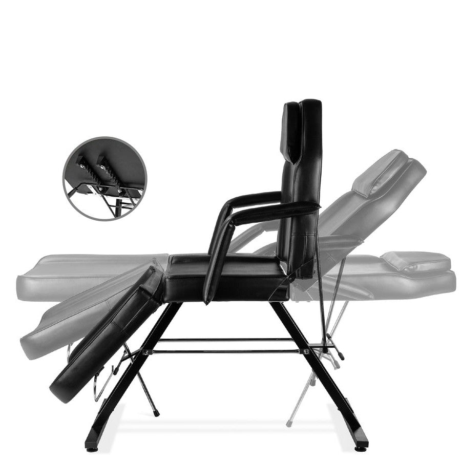 Black Adjustable Massage Bed Salon Chair w/ Hydraulic Stool LuxuryLifeWay Online Store
