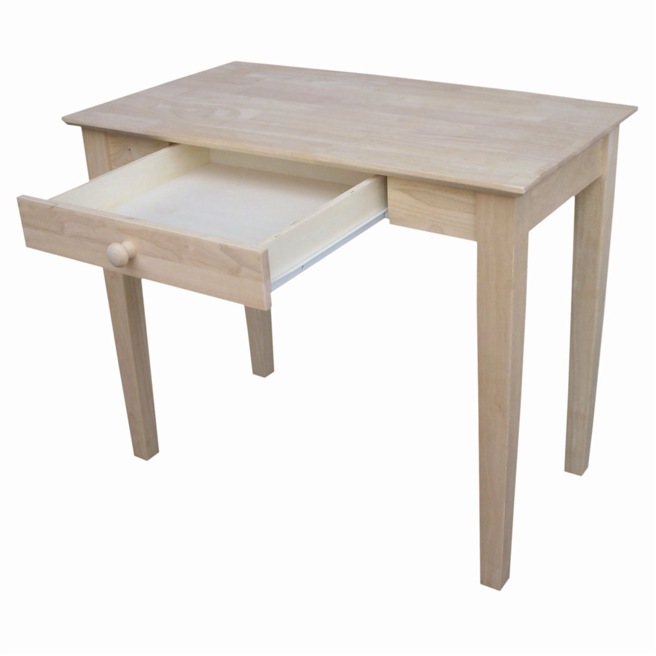 Solid Unfinished Wood Laptop Desk Writing Table with Drawer LuxuryLifeWay Online Store