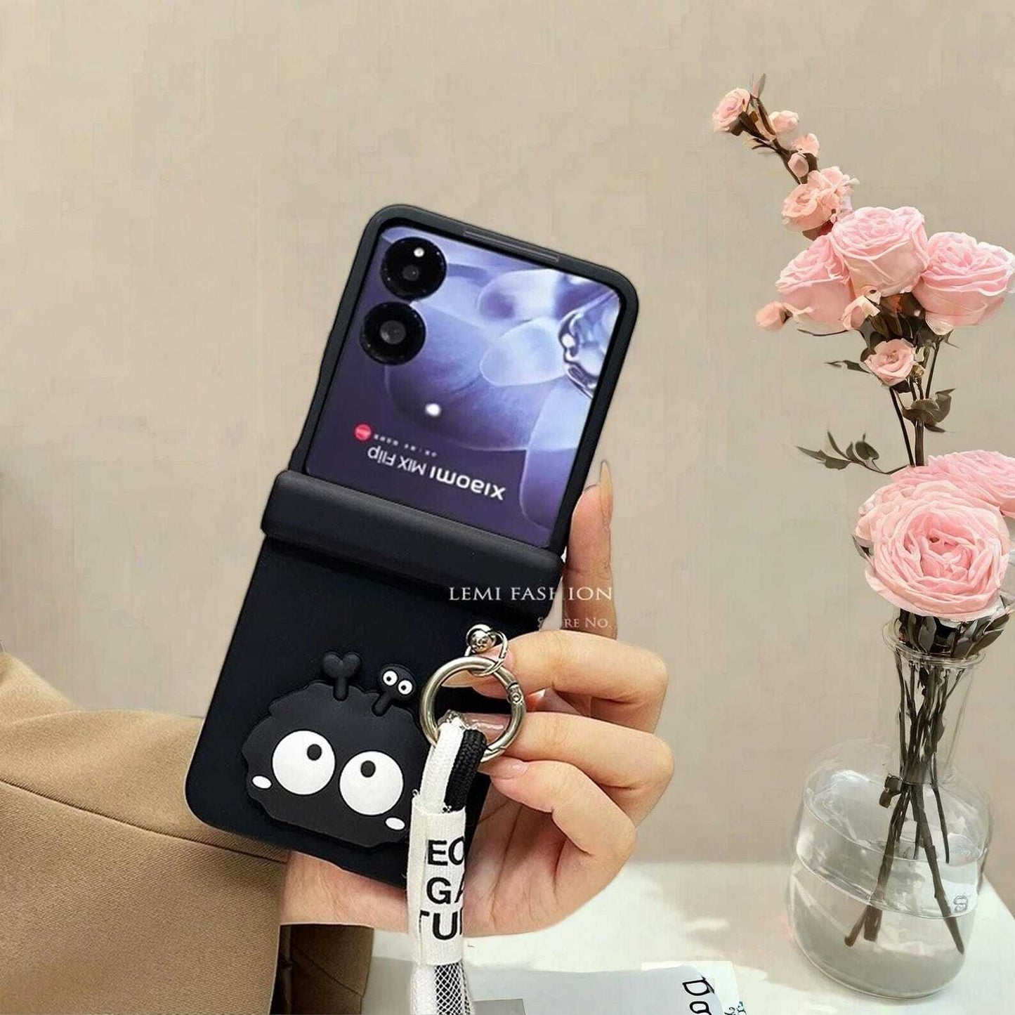 Bracelet Chain Hinge Case for Xiaomi MIX Flip Stylish Protective Cover with Grip Strap and Durable Shockproof Design LuxuryLifeWay Online Store