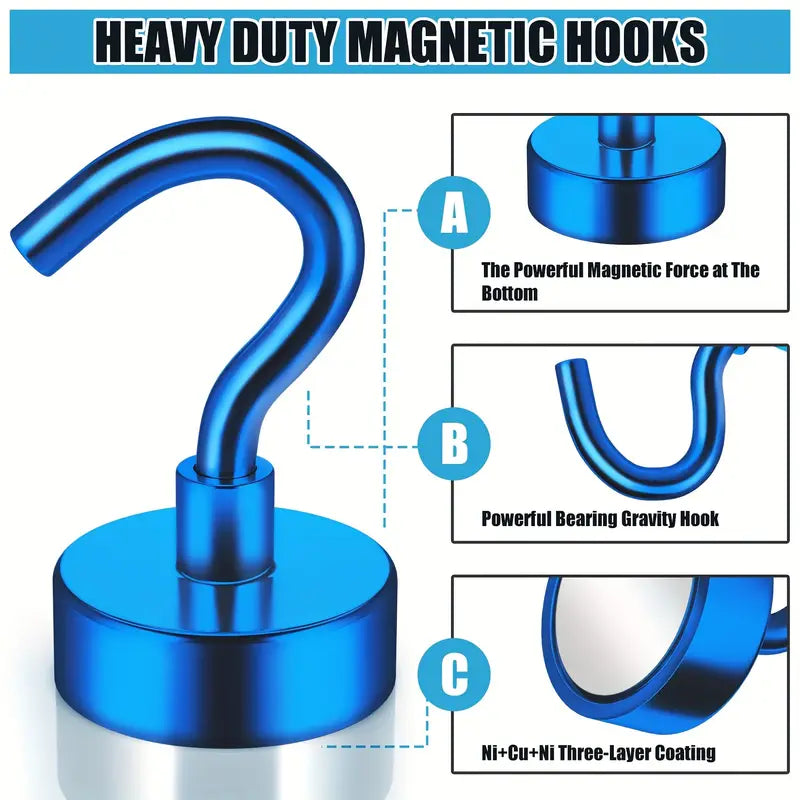 Ultra-Grip Magnetic Hooks