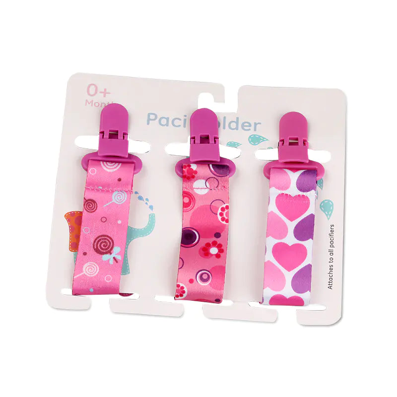 Cartoon Pattern Baby Pacifier Teether Pack of Three Pi-Mart