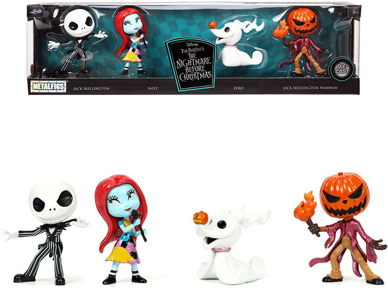 Set of 4 Diecast Figurines (2.5") Tim Burton's "The Nightmare Before Christmas" "Metalfigs" Series by Jada LuxuryLifeWay Online Store