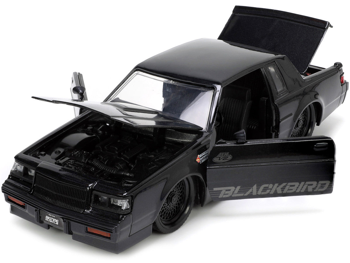 1987 Buick Grand National Black Metallic "Blackbird" "Bigtime Muscle" Series 1/24 Diecast Model Car by Jada LuxuryLifeWay Online Store