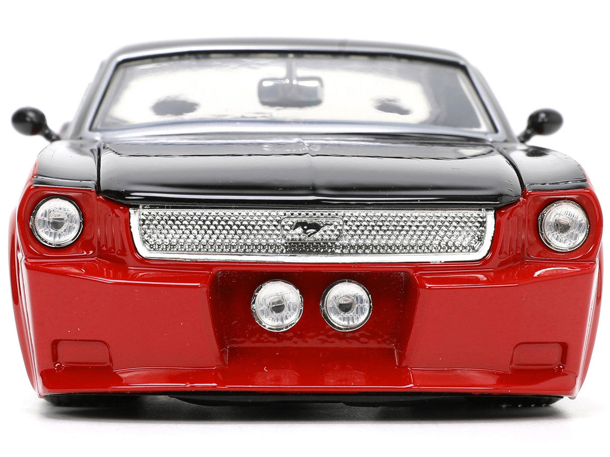 1965 Ford Mustang Custom Red and Black "Bigtime Muscle" Series 1/24 Diecast Model Car by Jada LuxuryLifeWay Online Store