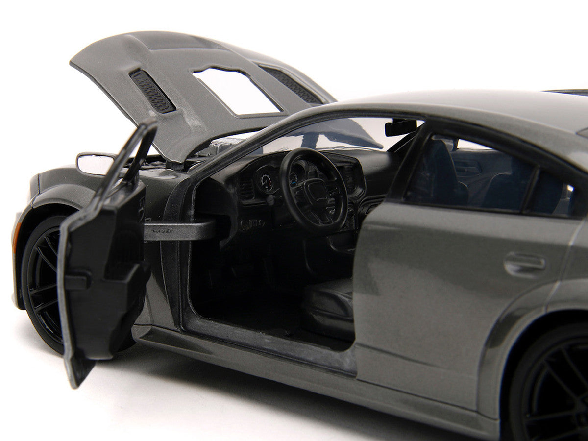 2021 Dodge Charger SRT Hellcat Gray Metallic "Fast X" (2023) Movie "Fast & Furious" Series 1/24 Diecast Model Car by Jada LuxuryLifeWay Online Store
