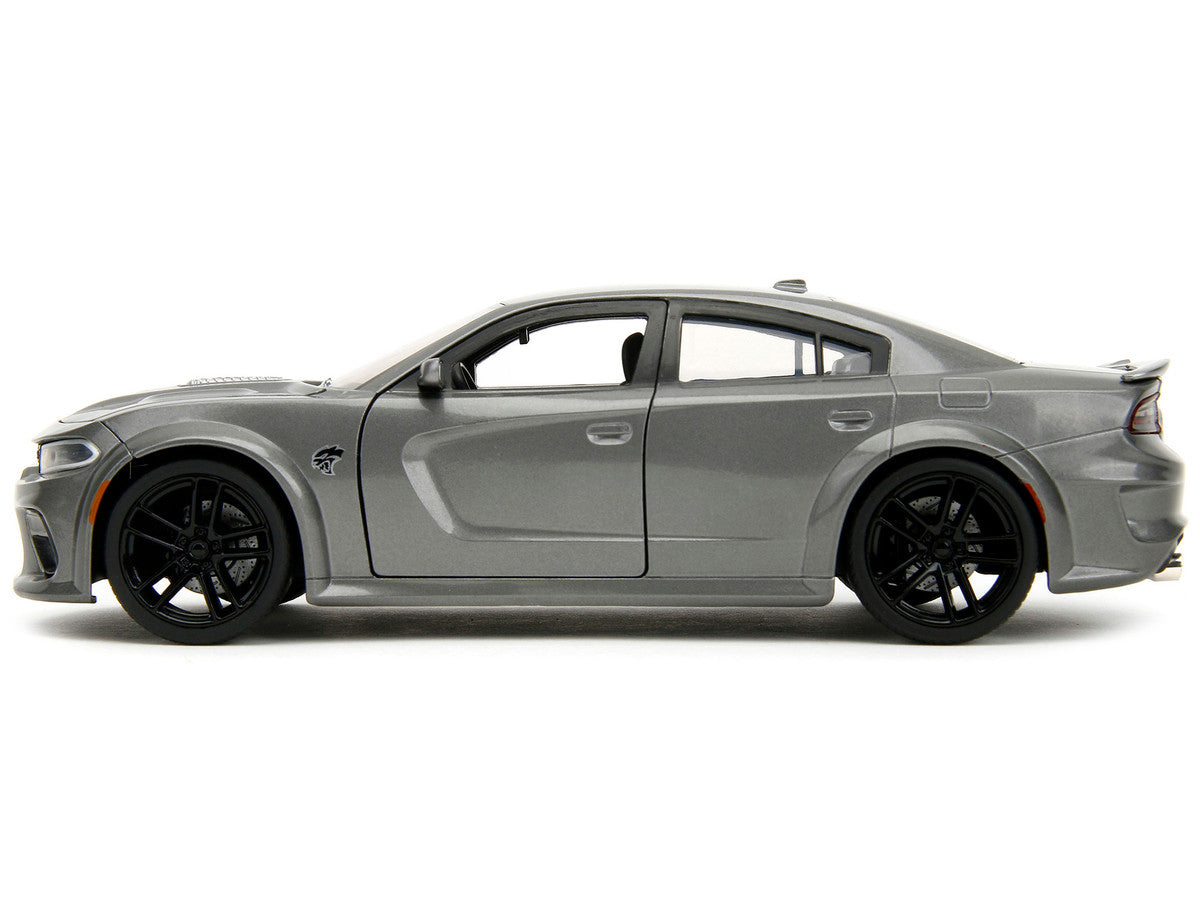 2021 Dodge Charger SRT Hellcat Gray Metallic "Fast X" (2023) Movie "Fast & Furious" Series 1/24 Diecast Model Car by Jada LuxuryLifeWay Online Store
