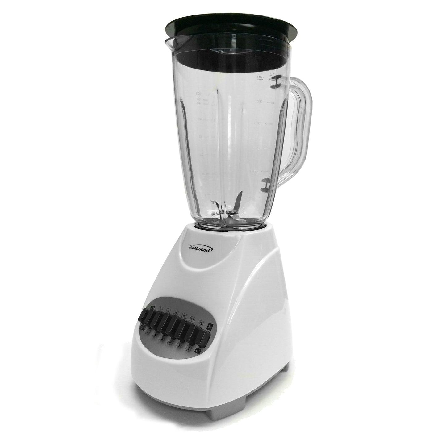 Brentwood 12 Speed Blender with Plastic Jar in White LuxuryLifeWay Online Store