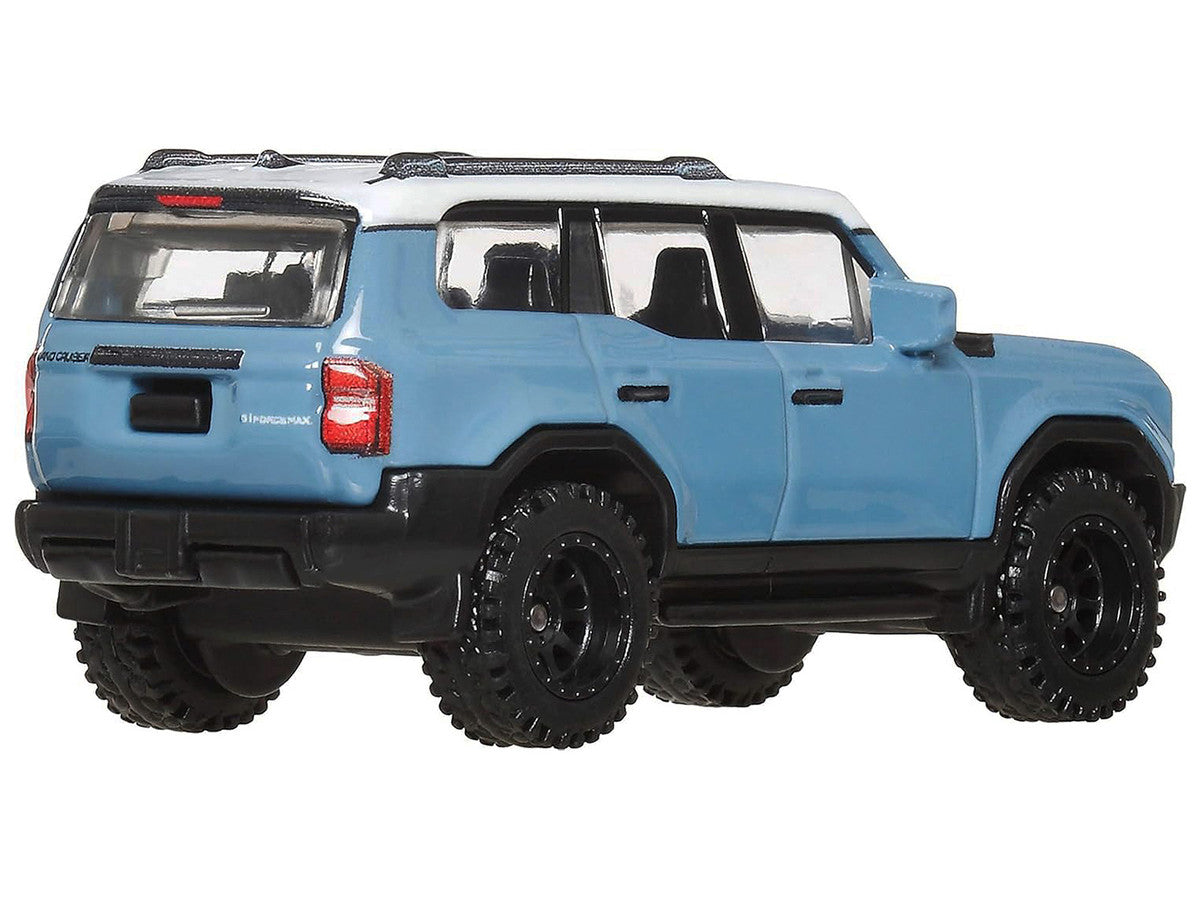 2024 Toyota Land Cruiser Blue with White Top "HW Off Road" Series Diecast Model Car by Hot Wheels LuxuryLifeWay Online Store
