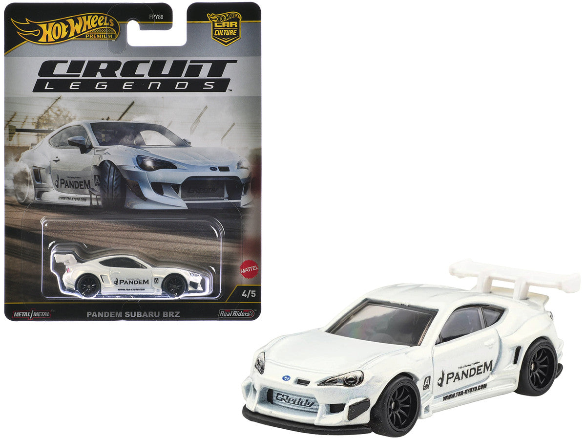Subaru BRZ Pandem RHD (Right Hand Drive) White Metallic "Circuit Legends" Series Diecast Model Car by Hot Wheels LuxuryLifeWay Online Store