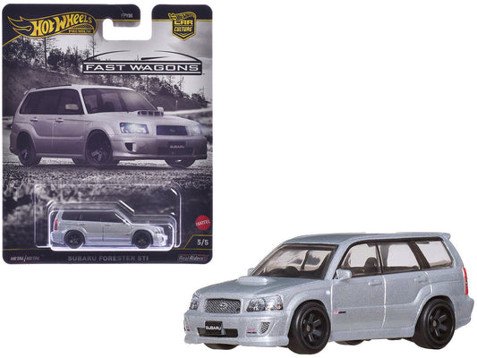 Subaru Forester STI Silver Metallic "Fast Wagons" Series Diecast Model Car by Hot Wheels LuxuryLifeWay Online Store
