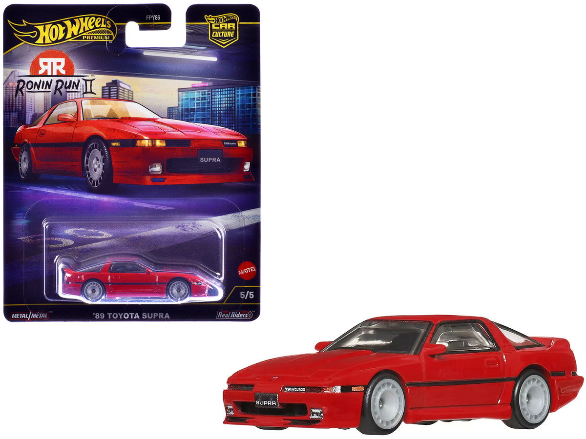 1989 Toyota Supra RHD (Right Hand Drive) Red "Ronin Run II" Series Diecast Model Car by Hot Wheels LuxuryLifeWay Online Store