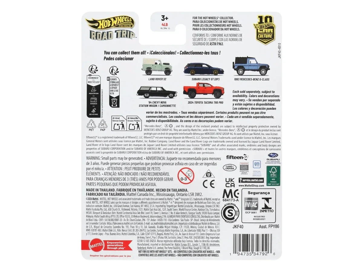 2024 Toyota Tacoma TRD PRO Pickup Truck Red "Road Trip" Series Diecast Model Car by Hot Wheels LuxuryLifeWay Online Store