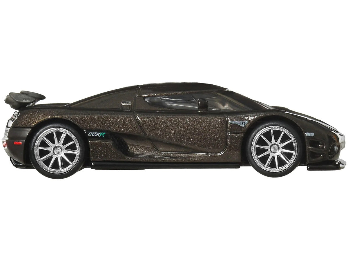 Koenigsegg CCXR Dark Gray Metallic "Fast Five" (2011) Movie "Fast & Furious" Series Diecast Model Car by Hot Wheels LuxuryLifeWay Online Store