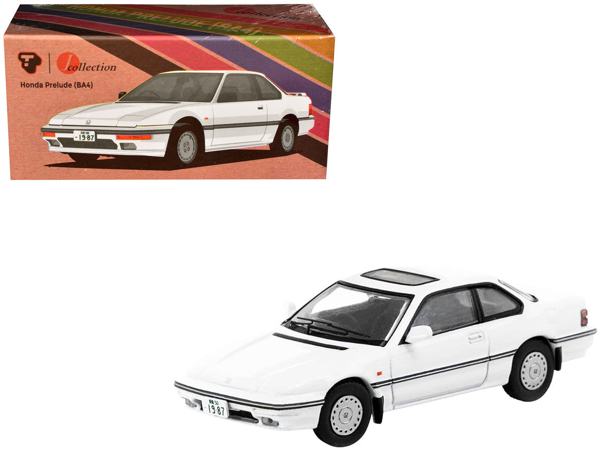 Honda Prelude (BA4) RHD (Right Hand Drive) White "J Collection" Series 1/64 Diecast Model by Tarmac Works LuxuryLifeWay Online Store