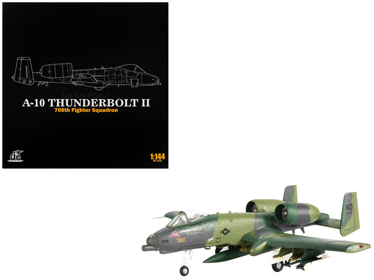 Fairchild Republic A-10 Thunderbolt II Attack Aircraft "23rd Tactical Fighter Wing 706th Fighter Squadron Operation Desert Storm" (1991) United States Air Force 1/144 Diecast Model by JC Wings LuxuryLifeWay Online Store