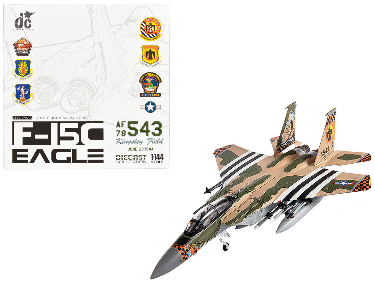 McDonnell Douglas F-15C Eagle Fighter Aircraft "173rd Fighter Wing" (2020) United States Air National Guard 1/144 Diecast Model by JC Wings LuxuryLifeWay Online Store