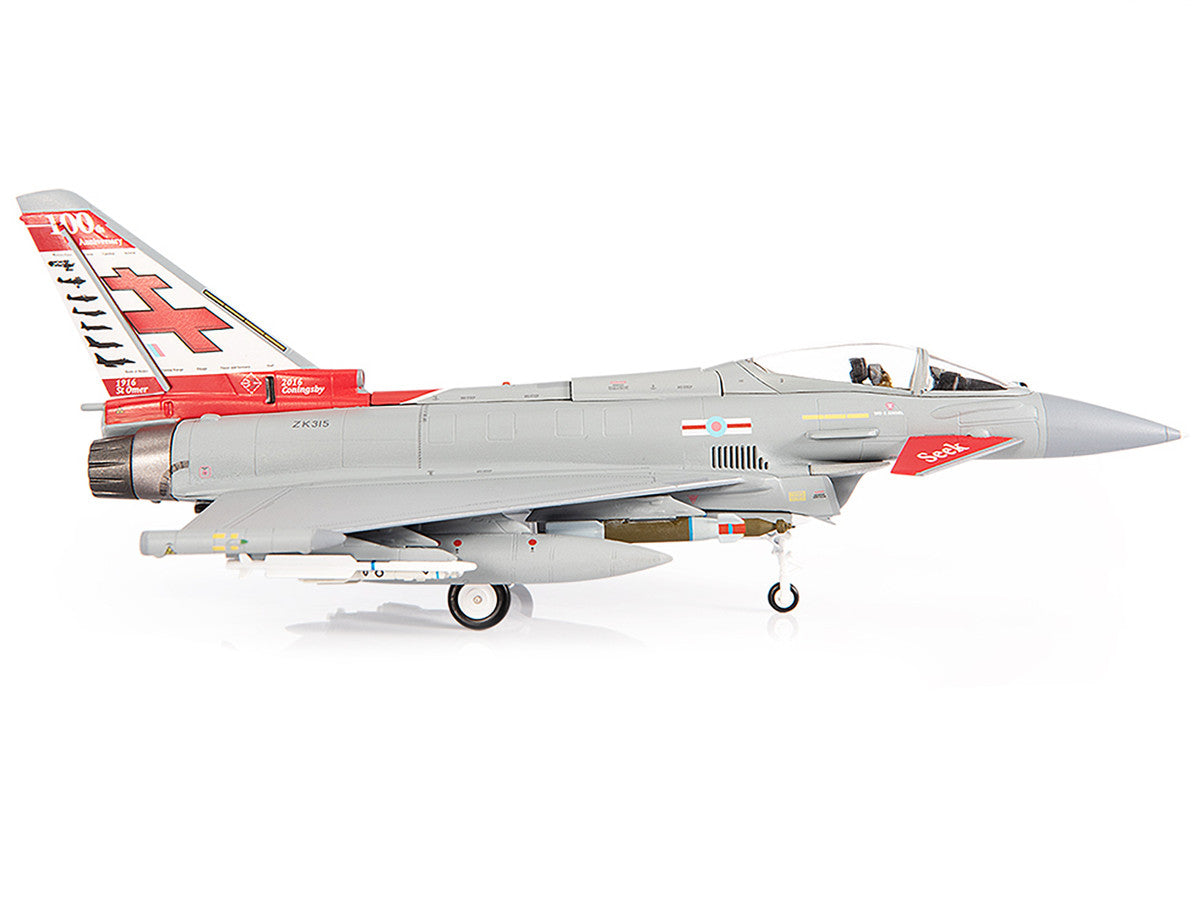 Eurofighter Typhoon FGR4 EF-2000 Aircraft "No.41(R) Squadron 100th Anniversary" (2016) British Royal Air Force 1/72 Diecast Model by JC Wings LuxuryLifeWay Online Store
