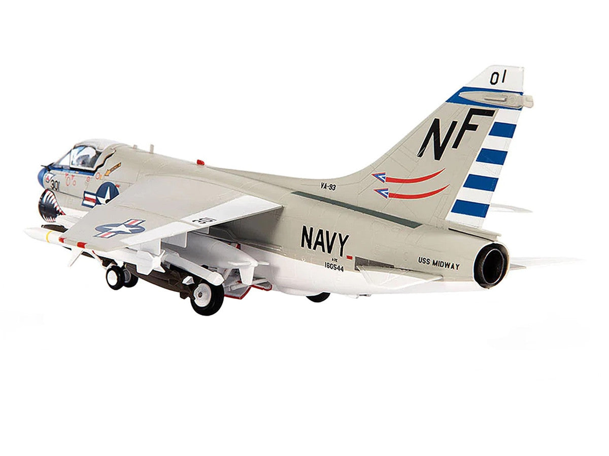 Vought A-7E Corsair II Attack Aircraft "VA-93 Blue Blazers USS Midway" (1979) United States Navy 1/72 Diecast Model by JC Wings LuxuryLifeWay Online Store