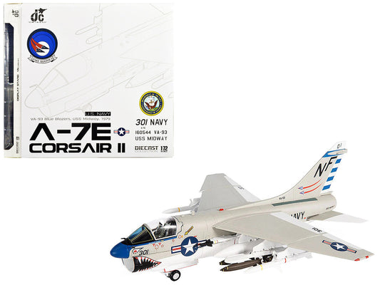 Vought A-7E Corsair II Attack Aircraft "VA-93 Blue Blazers USS Midway" (1979) United States Navy 1/72 Diecast Model by JC Wings LuxuryLifeWay Online Store