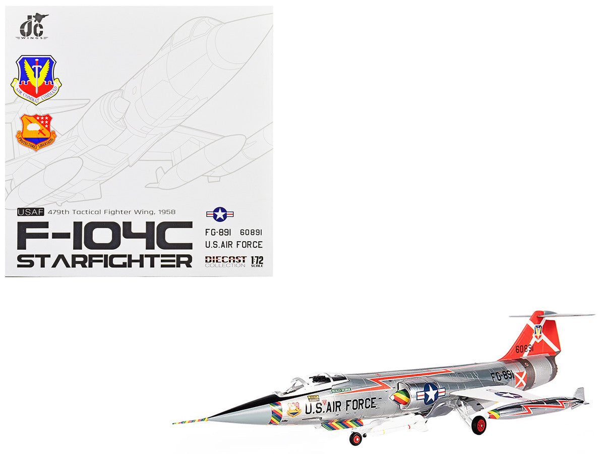 Lockheed F-104C Starfighter Fighter Aircraft "479th Tactical Fighter Wing" (1958) United States Air Force 1/72 Diecast Model by JC Wings LuxuryLifeWay Online Store