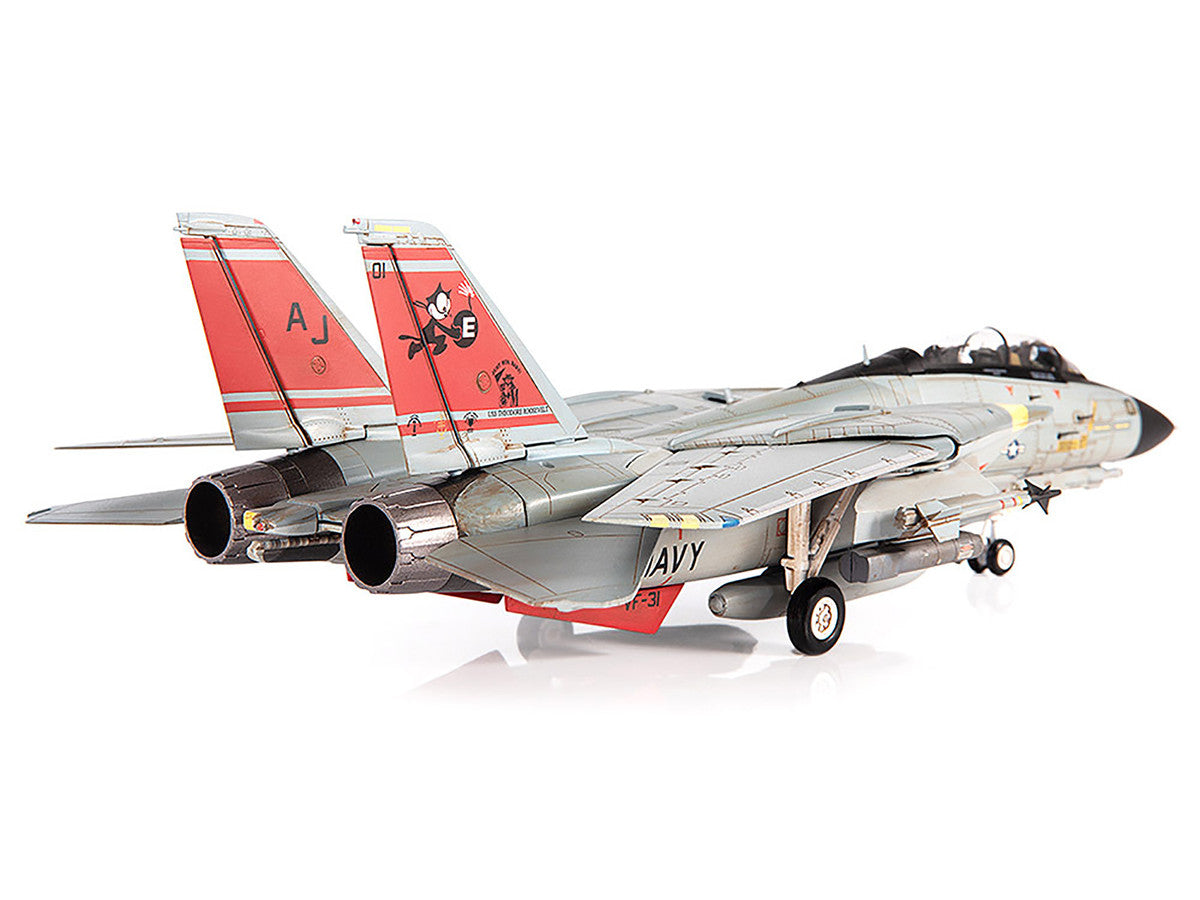 Grumman F-14D Tomcat Fighter Aircraft "VF-31 Tomcatters USS Theodore Roosevelt The Last Flight" (2006) United States Navy 1/72 Diecast Model by JC Wings LuxuryLifeWay Online Store