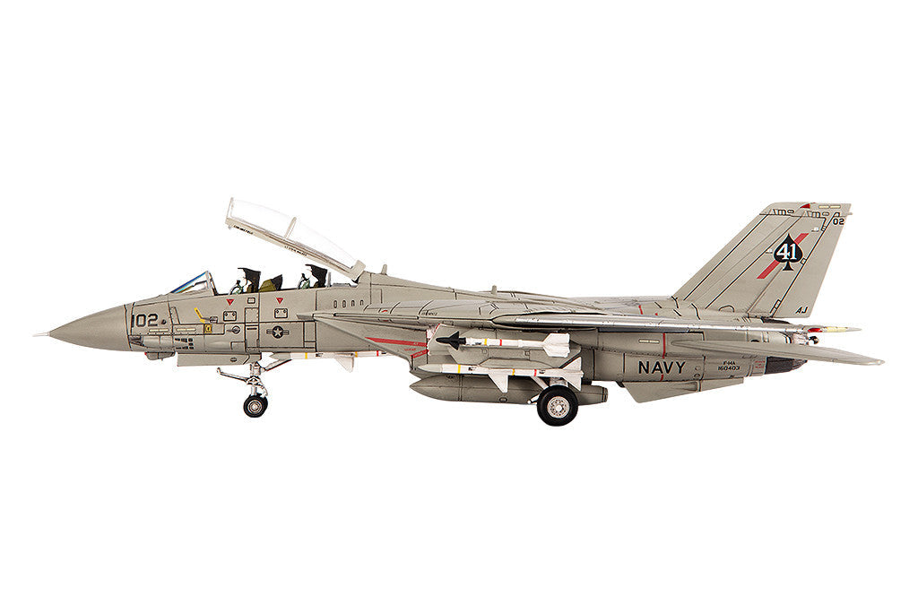 Grumman F-14A Tomcat Fighter Aircraft "VF-41 Black Aces USS Nimitz Gulf of Sidra" (1981) United States Navy 1/72 Diecast Model by JC Wings LuxuryLifeWay Online Store