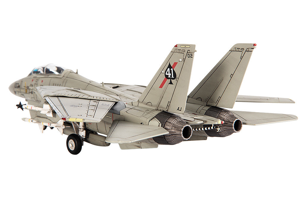Grumman F-14A Tomcat Fighter Aircraft "VF-41 Black Aces USS Nimitz Gulf of Sidra" (1981) United States Navy 1/72 Diecast Model by JC Wings LuxuryLifeWay Online Store