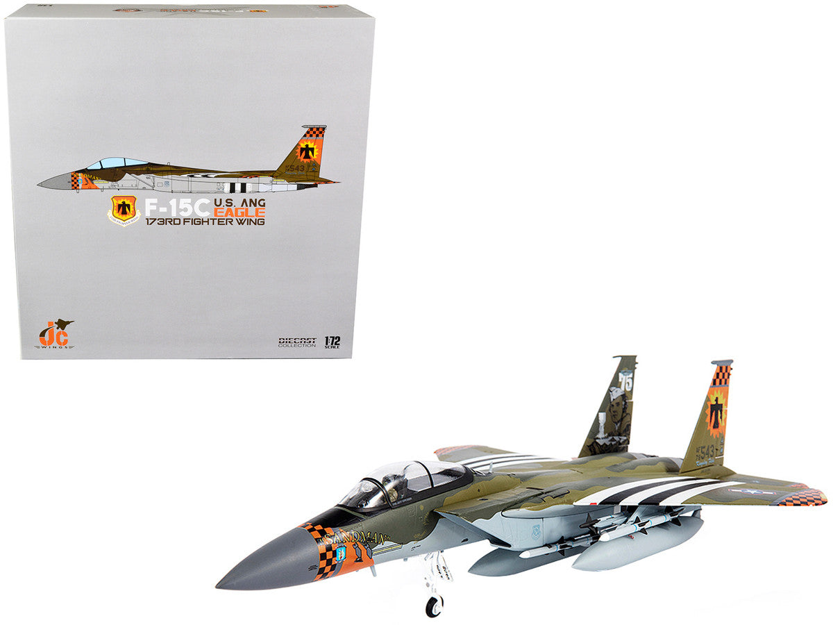 McDonnell Douglas F-15C Eagle Fighter Plane "U.S. ANG 173rd Fighter Wing" (2020) 1/72 Diecast Model by JC Wings LuxuryLifeWay Online Store