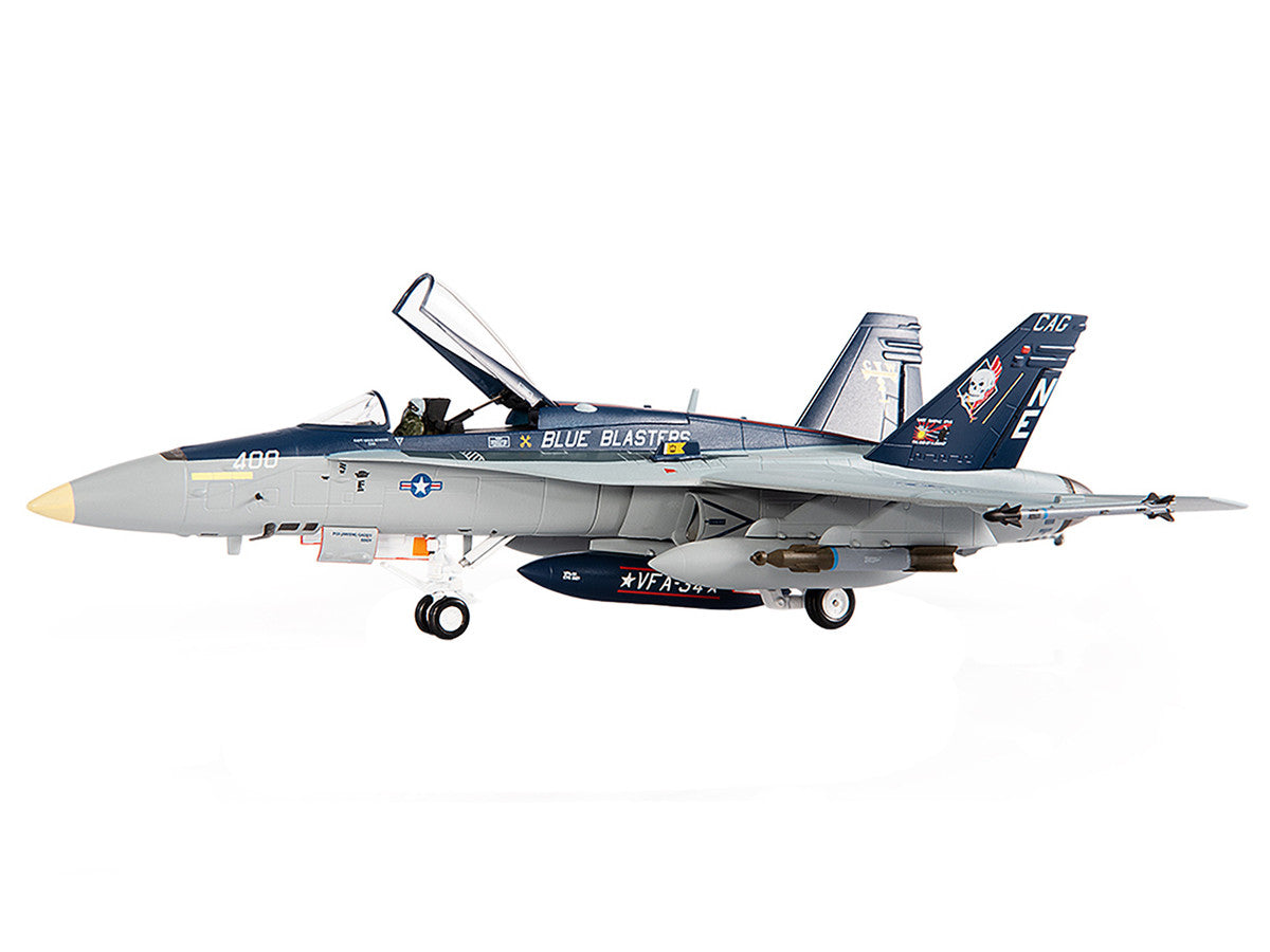 McDonnell Douglas F/A-18C Hornet Aircraft "VFA-34 Blue Blasters USS Carl Vinson Last Cruise" (2018) United States Navy 1/72 Diecast Model by JC Wings LuxuryLifeWay Online Store