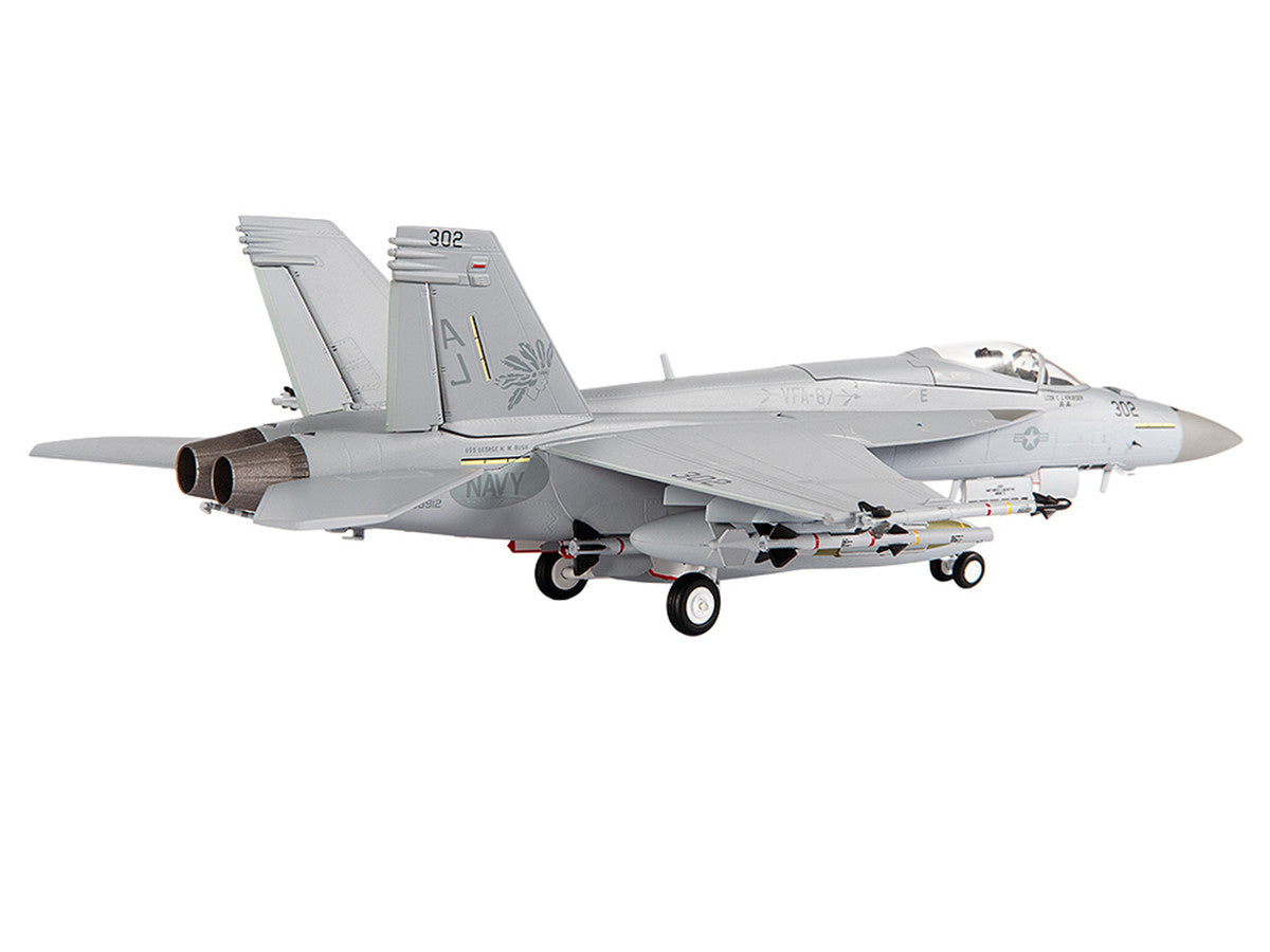 Boeing F/A-18E Super Hornet Aircraft "VFA-87 Golden Warriors USS George H. W. Bush" (2017) United States Navy 1/72 Diecast Model by JC Wings LuxuryLifeWay Online Store