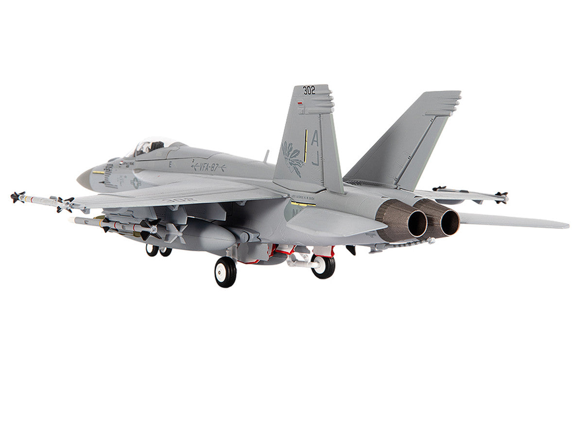 Boeing F/A-18E Super Hornet Aircraft "VFA-87 Golden Warriors USS George H. W. Bush" (2017) United States Navy 1/72 Diecast Model by JC Wings LuxuryLifeWay Online Store