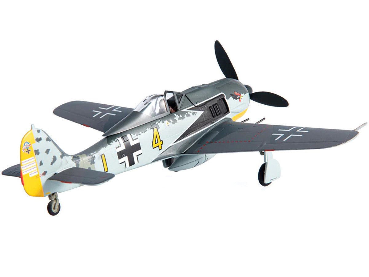 Focke-Wulf FW 190A-4 Fighter Aircraft "Major Siegfried Schnell, Luftwaffe, JG2, France" (1943) 1/72 Diecast Model by JC Wings LuxuryLifeWay Online Store