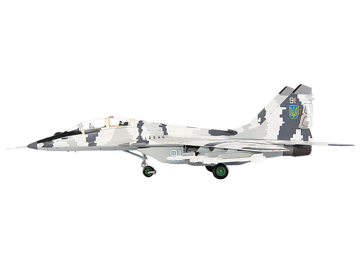 Mikoyan MiG-29UB Fulcrum-B Fighter Aircraft "Vasylkiv Air Base Ukraine" (2021) Ukrainian Air Force 1/72 Diecast Model by JC Wings LuxuryLifeWay Online Store