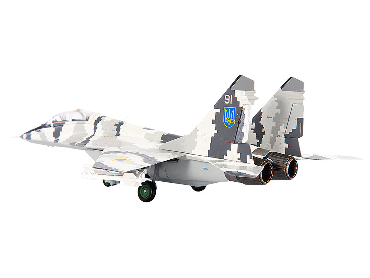 Mikoyan MiG-29UB Fulcrum-B Fighter Aircraft "Vasylkiv Air Base Ukraine" (2021) Ukrainian Air Force 1/72 Diecast Model by JC Wings LuxuryLifeWay Online Store