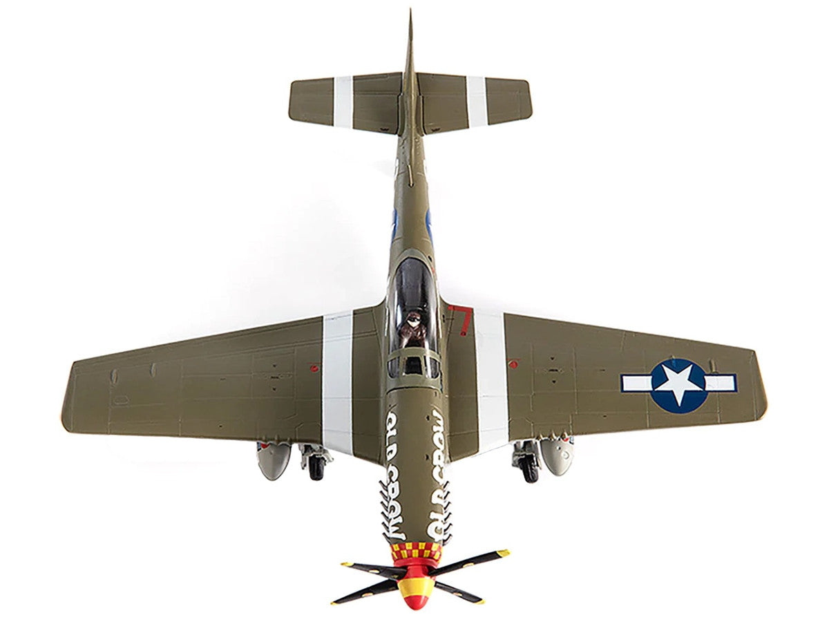 North American P-51D Mustang Fighter Aircraft "Captain Clarence E. Anderson 363rd FS 357th FG Old Crow" (1944) United States Air Force 1/72 Diecast Model by JC Wings LuxuryLifeWay Online Store