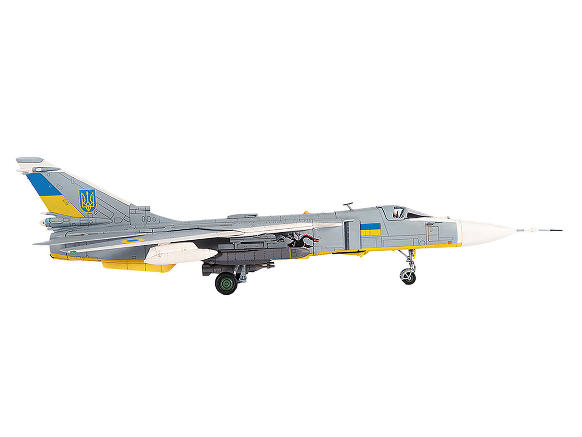 Sukhoi Su-24M Fencer-D Bomber Aircraft "Ukraine War" (2023) Ukrainian Air Force 1/72 Diecast Model by JC Wings LuxuryLifeWay Online Store
