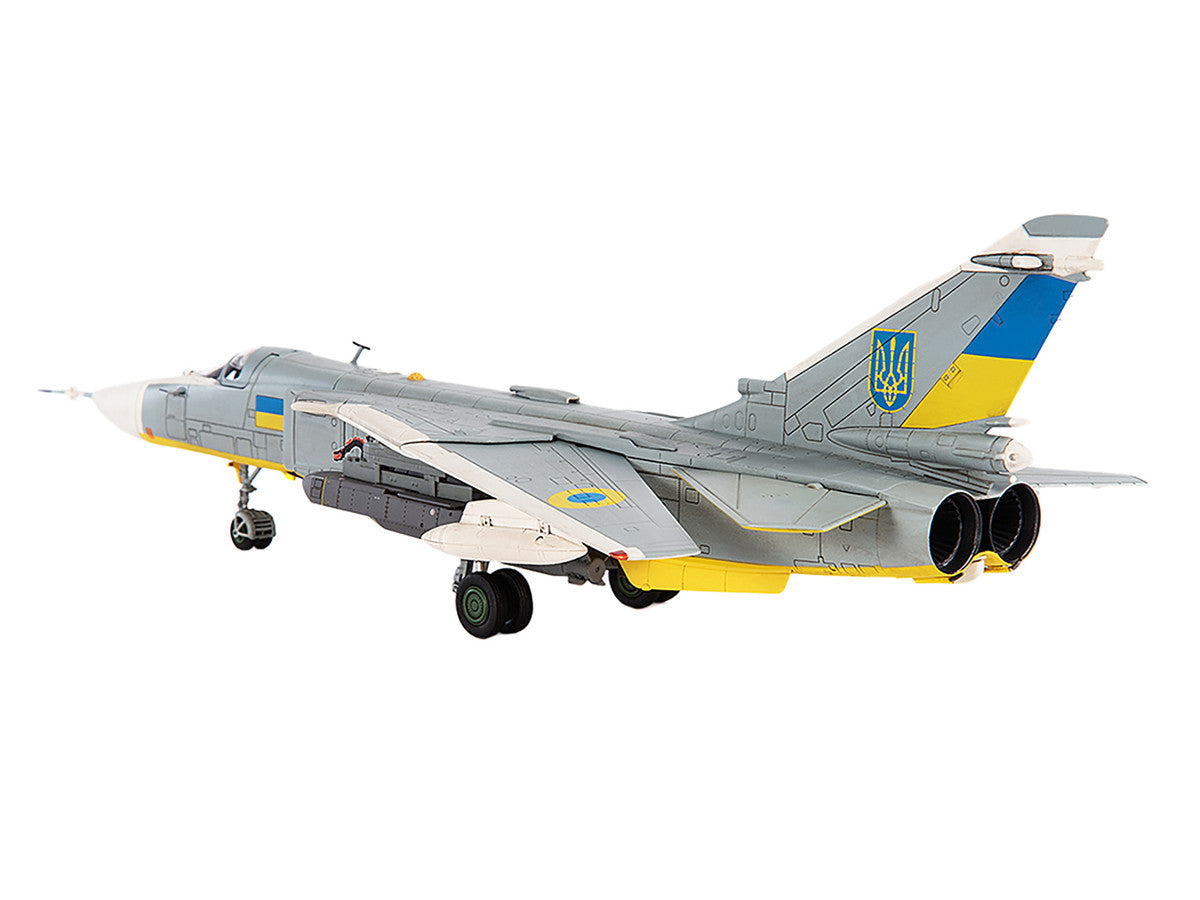 Sukhoi Su-24M Fencer-D Bomber Aircraft "Ukraine War" (2023) Ukrainian Air Force 1/72 Diecast Model by JC Wings LuxuryLifeWay Online Store