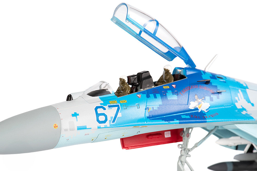 Sukhoi Su-27UB Flanker Aircraft "831st Tactical Aviation Brigade" (2017) Ukrainian Air Forces 1/72 Diecast Model by JC Wings LuxuryLifeWay Online Store