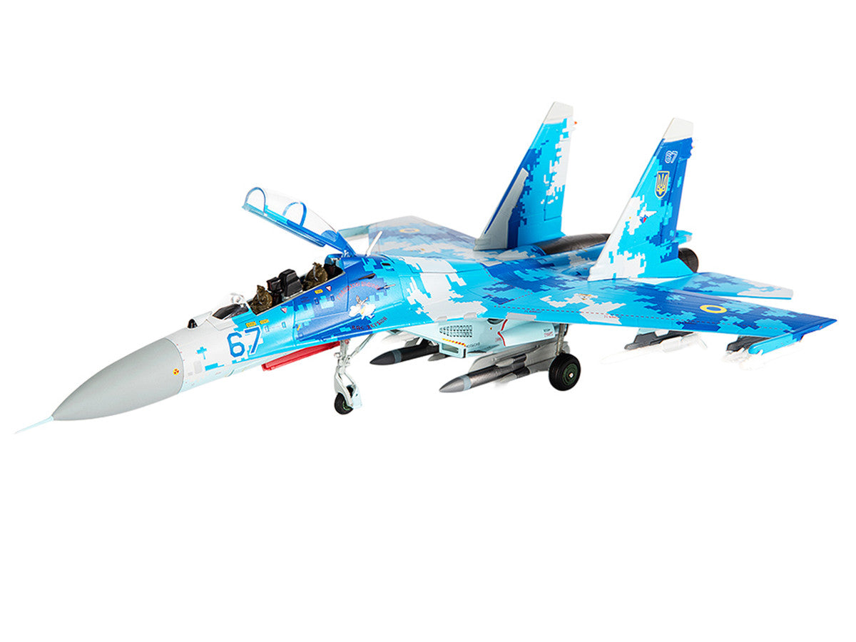 Sukhoi Su-27UB Flanker Aircraft "831st Tactical Aviation Brigade" (2017) Ukrainian Air Forces 1/72 Diecast Model by JC Wings LuxuryLifeWay Online Store