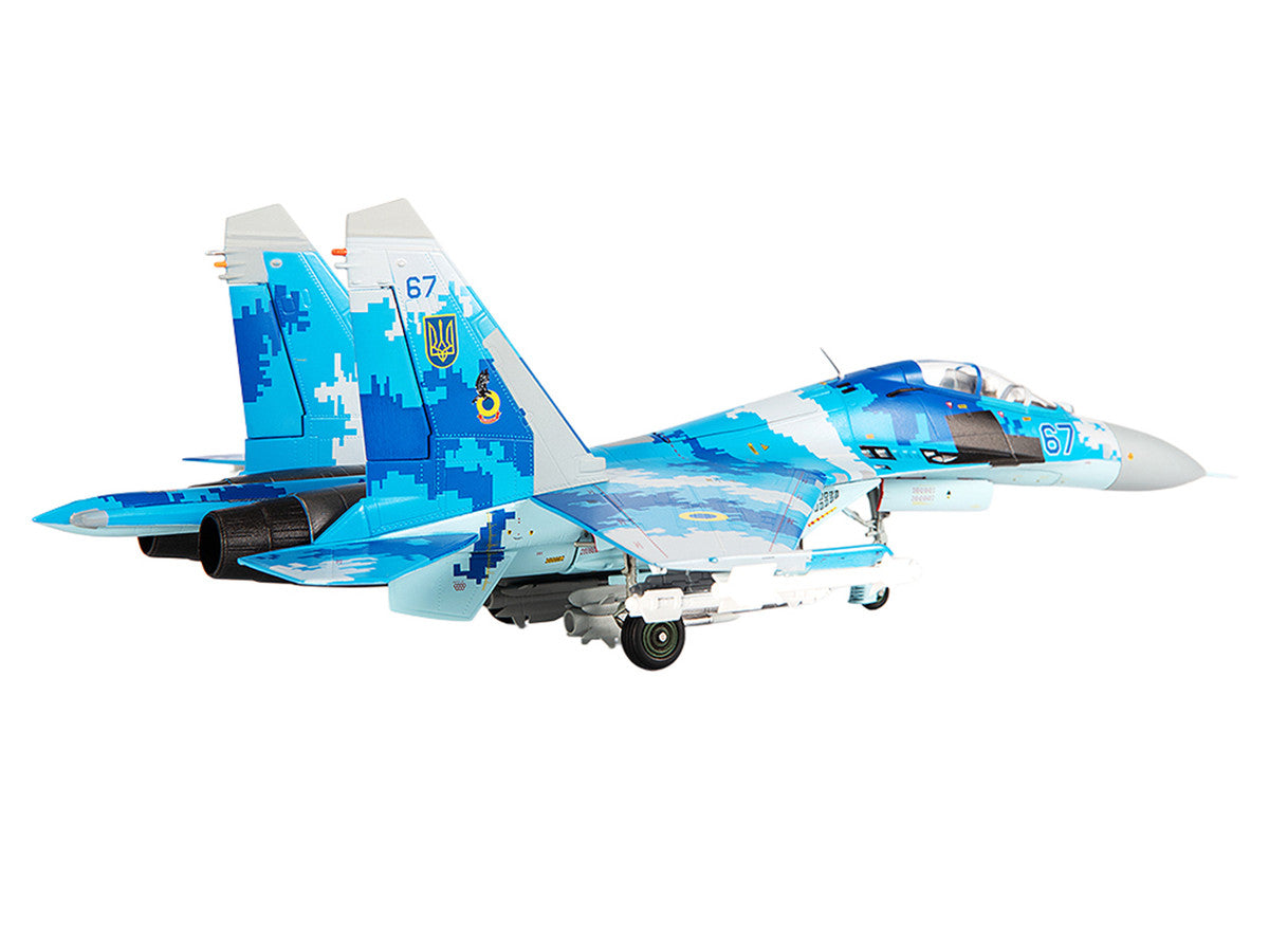 Sukhoi Su-27UB Flanker Aircraft "831st Tactical Aviation Brigade" (2017) Ukrainian Air Forces 1/72 Diecast Model by JC Wings LuxuryLifeWay Online Store