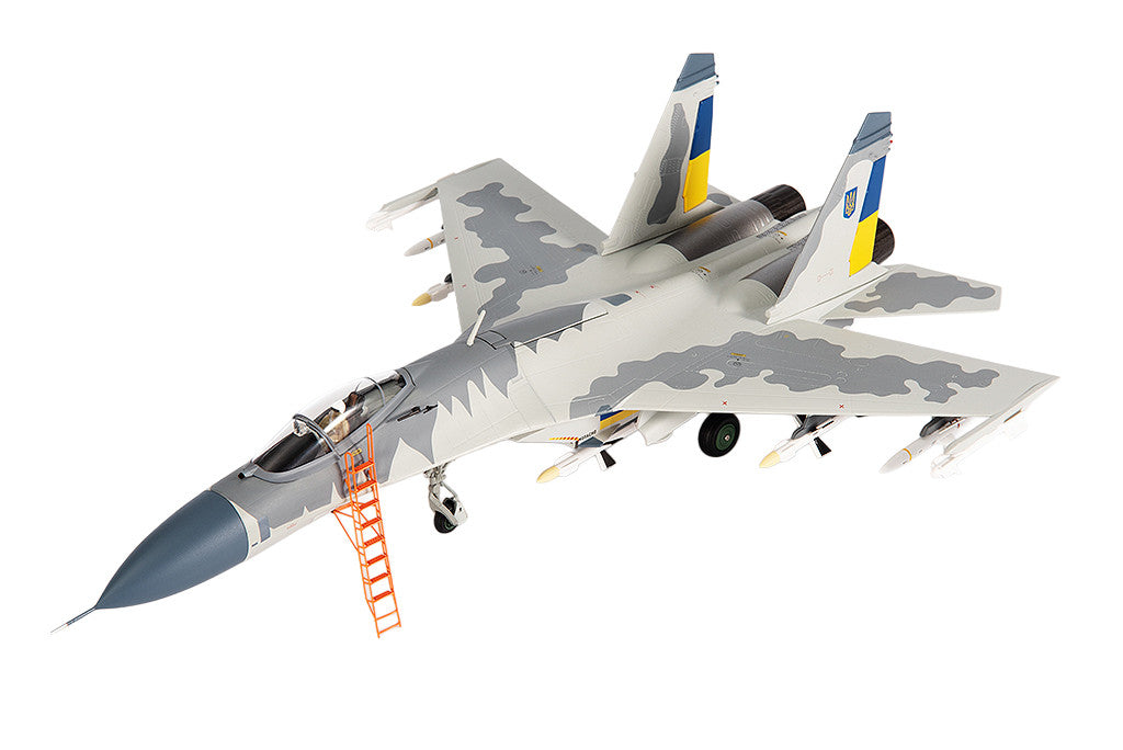 Sukhoi Su-27 Flanker Aircraft "Ukraine War" (2023) Ukrainian Air Forces 1/72 Diecast Model by JC Wings LuxuryLifeWay Online Store