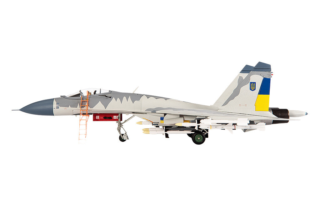 Sukhoi Su-27 Flanker Aircraft "Ukraine War" (2023) Ukrainian Air Forces 1/72 Diecast Model by JC Wings LuxuryLifeWay Online Store