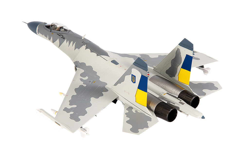 Sukhoi Su-27 Flanker Aircraft "Ukraine War" (2023) Ukrainian Air Forces 1/72 Diecast Model by JC Wings LuxuryLifeWay Online Store