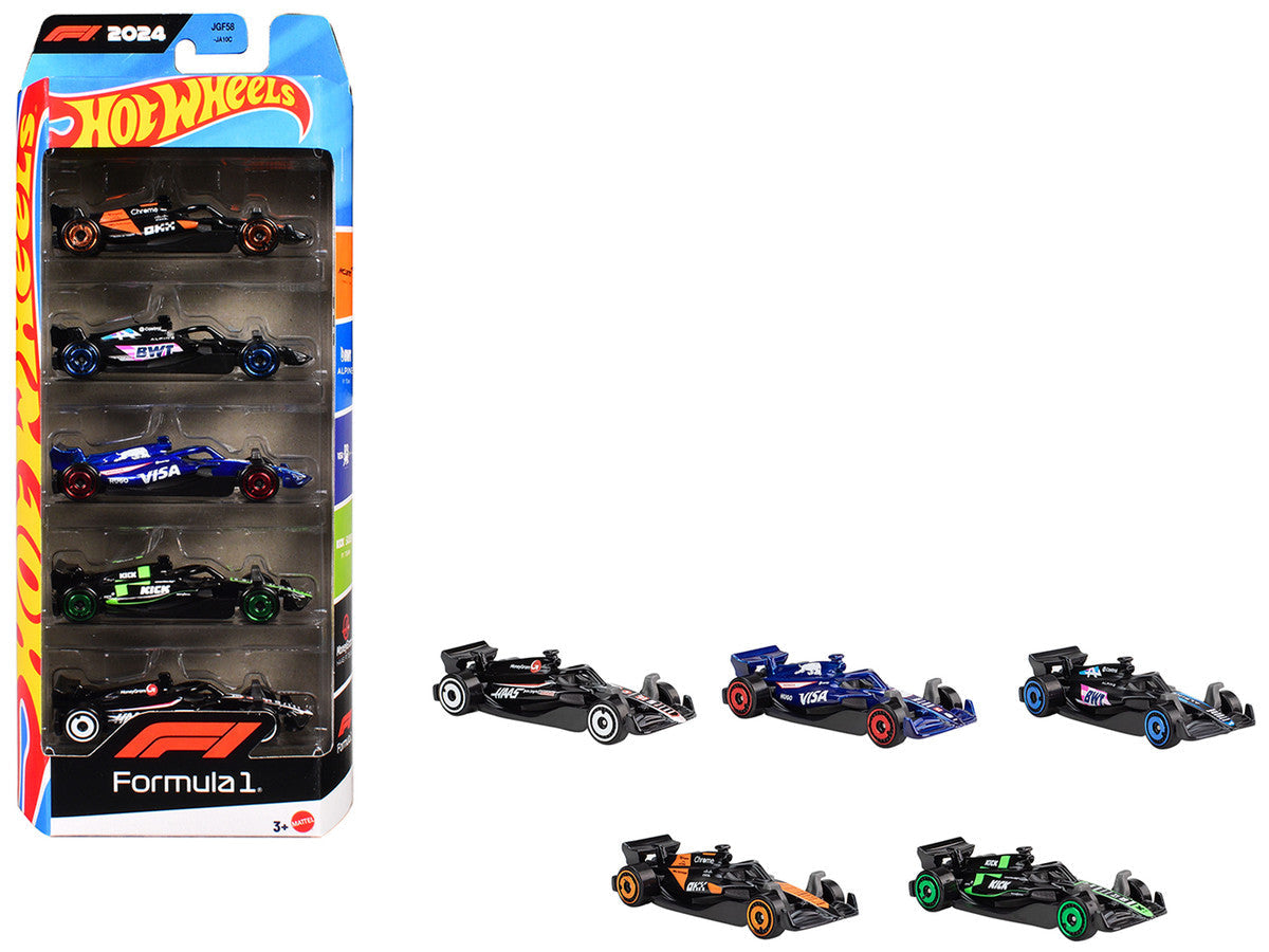 2024 Formula 1 World Championship 5 piece Set Diecast Model Cars by Hot Wheels LuxuryLifeWay Online Store