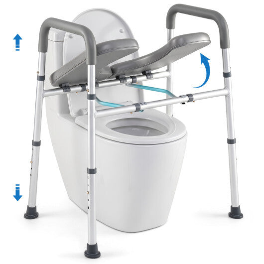 Heavy-duty 400 LBS Raised Toilet Seat with Non-slip Handles LuxuryLifeWay Online Store