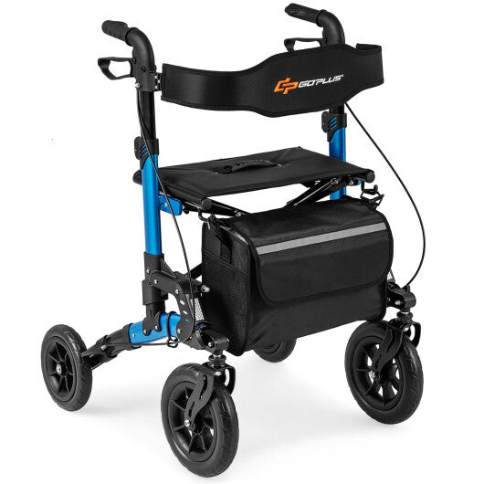 Rollator Walker for Seniors Folding Rolling Walker with Seat-Purple LuxuryLifeWay Online Store