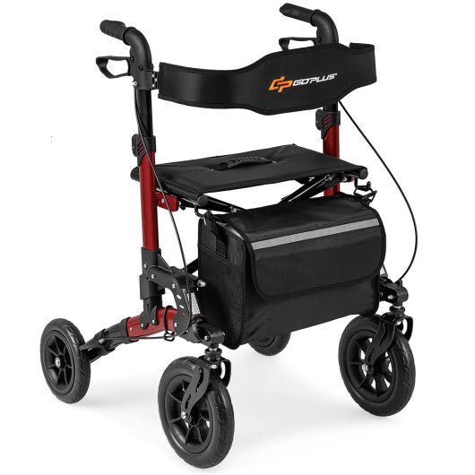 Rollator Walker for Seniors Folding Rolling Walker with Seat-Purple LuxuryLifeWay Online Store