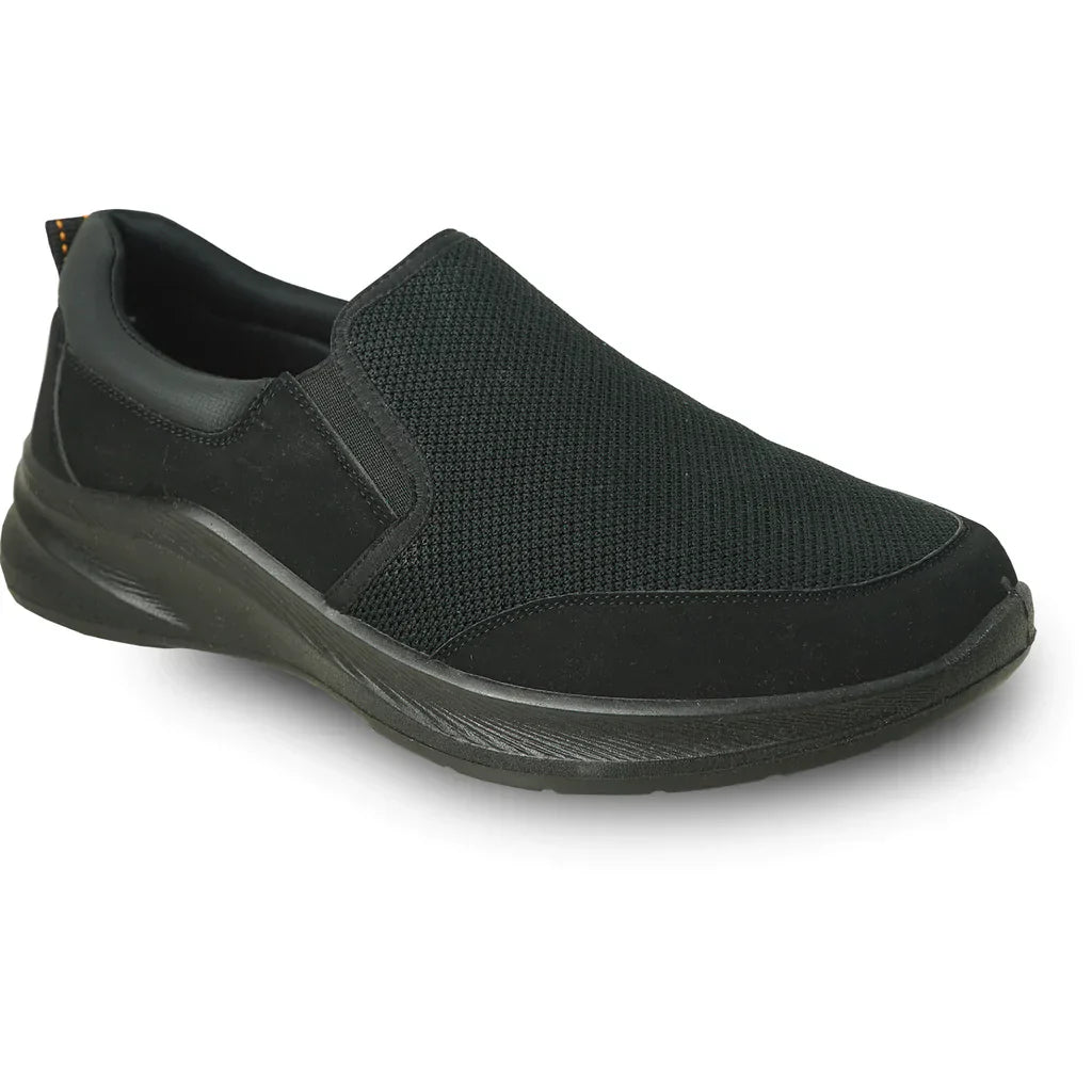 VANGELO Men Slip Resistant Shoe JIMMY-2 Black LuxuryLifeWay Online Store