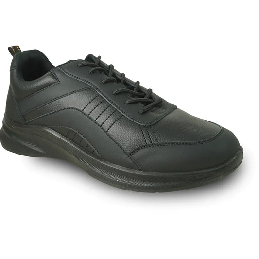 VANGELO Men Slip Resistant Shoe JIMMY-4 Black LuxuryLifeWay Online Store