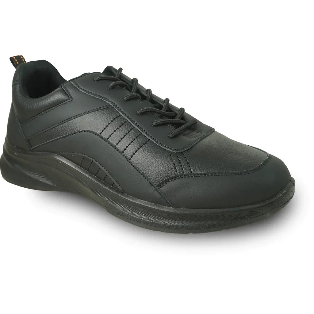 VANGELO Men Slip Resistant Shoe JIMMY-4 Black LuxuryLifeWay Online Store